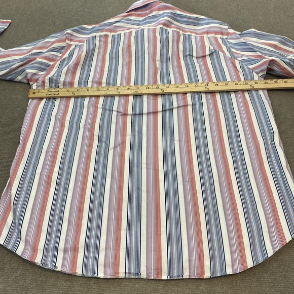 Robert Talbott Carmel Shirt Mens Large Multicolor Striped Button Down Cotton - Picture 6 of 9